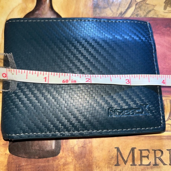 Navy Blue Leather wallet - Picture 5 of 6